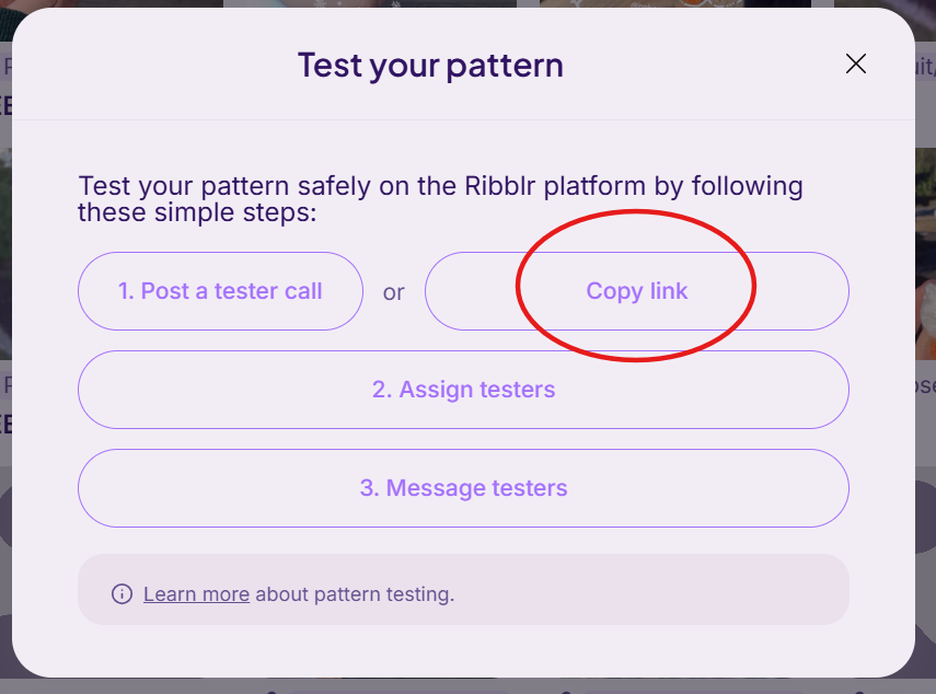 How to add a tester to a pattern - Support 🖐️ - Ribblr community