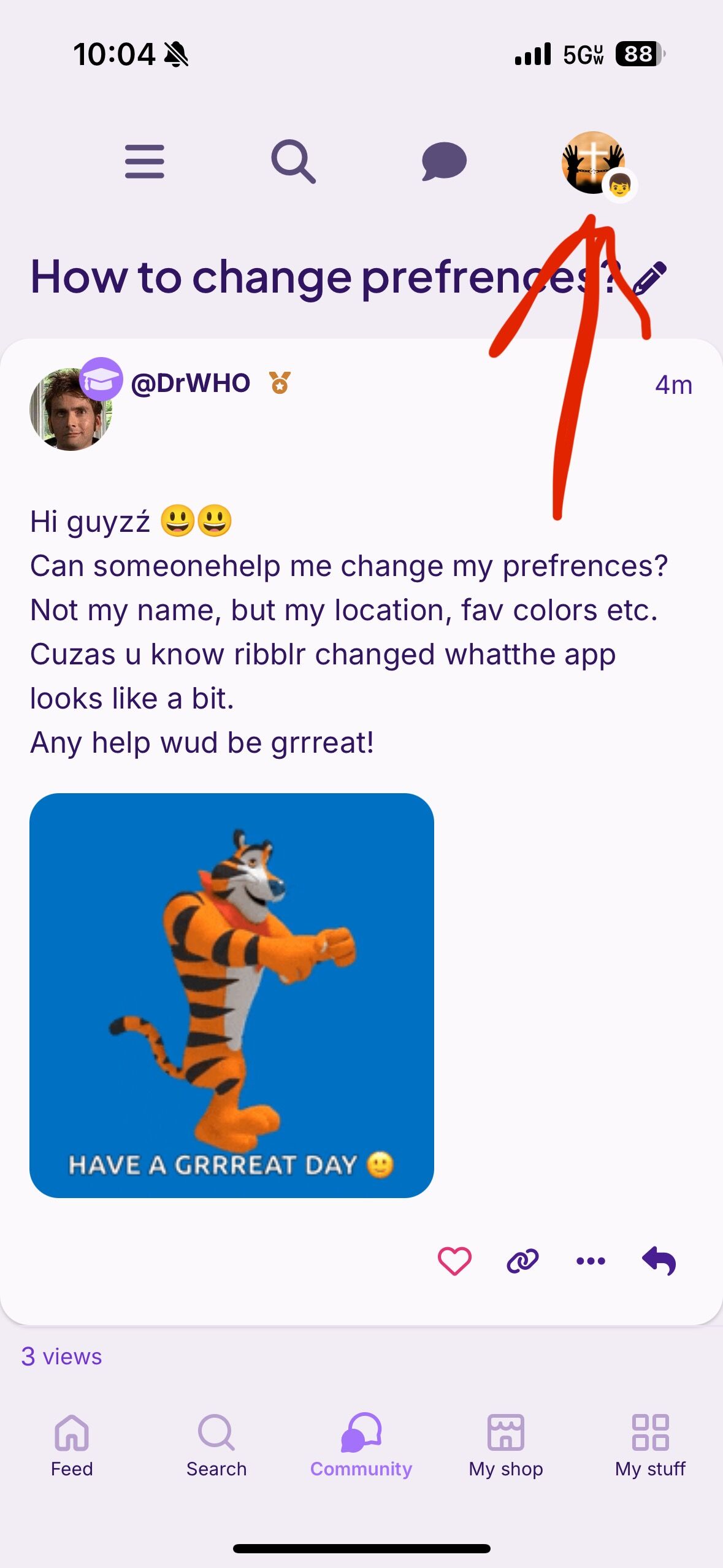 How to change prefrences? - Support 🖐️ - Ribblr community