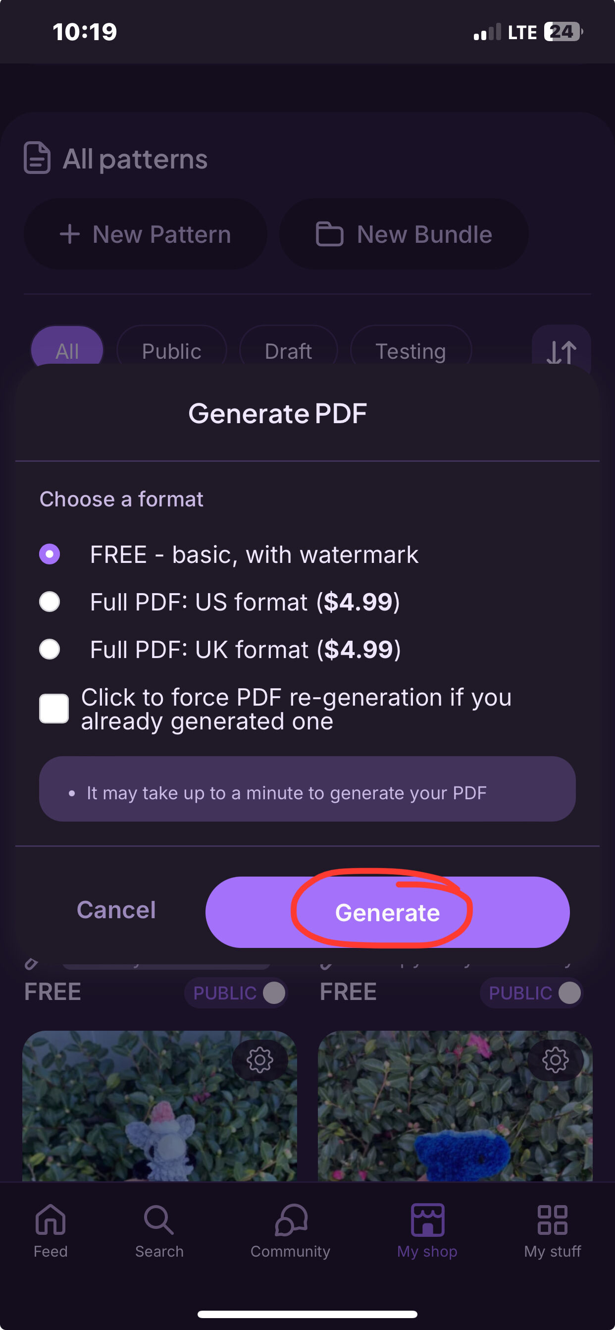 How do I make a PDF for my pattern? - Support 🖐️ - Ribblr community