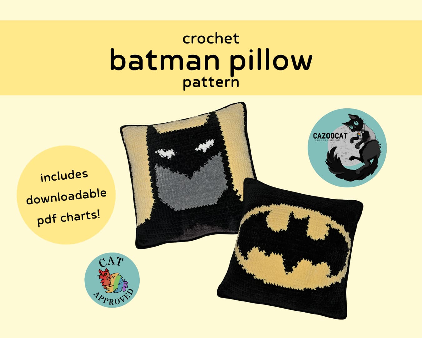 batman pillow pattern