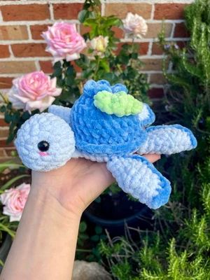 No-Sew Blueberry Turtle Crochet Pattern