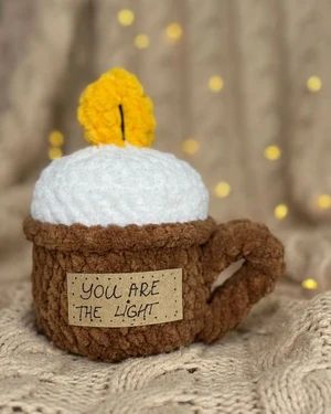 You Are the Light Crochet Candle Pattern, Meaningful Gift