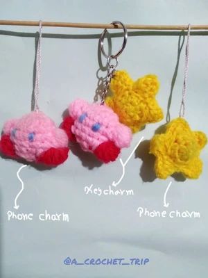 2 in 1 Kirby and star phonecharn