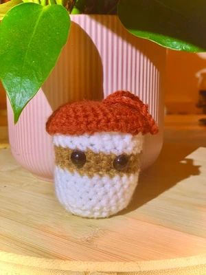 Coffee cup keyring