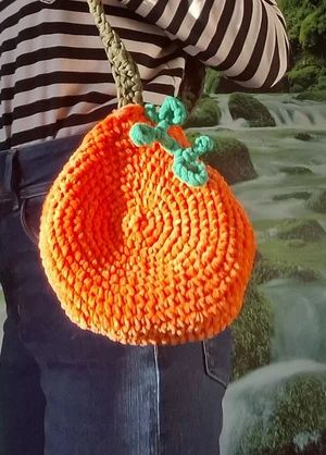 Cute spooky pumpkin bag